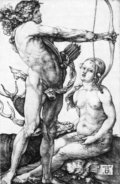 Albrecht Durer Apollo and Diana